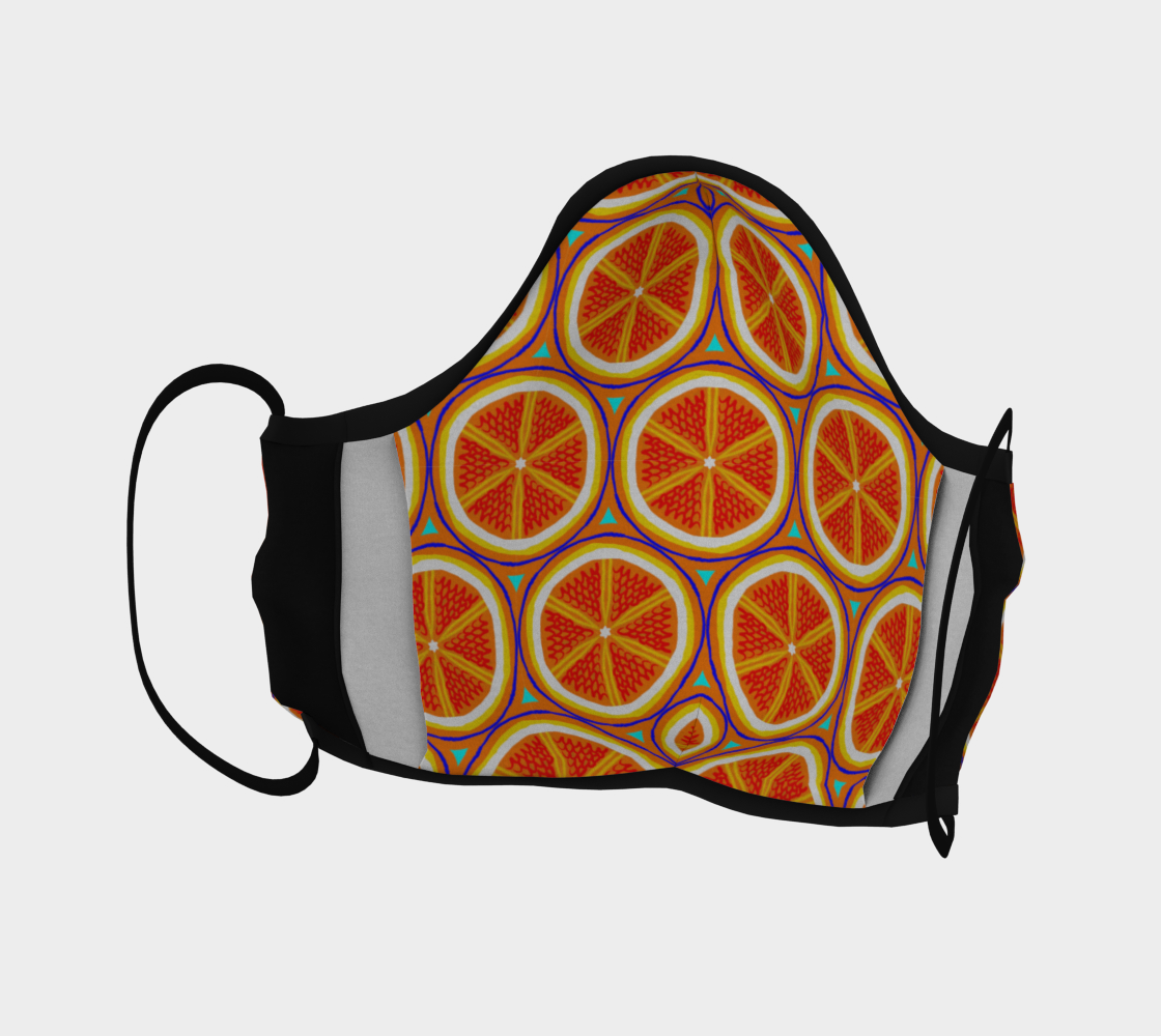 Bright Citrus Orange Slice Pattern preview #4