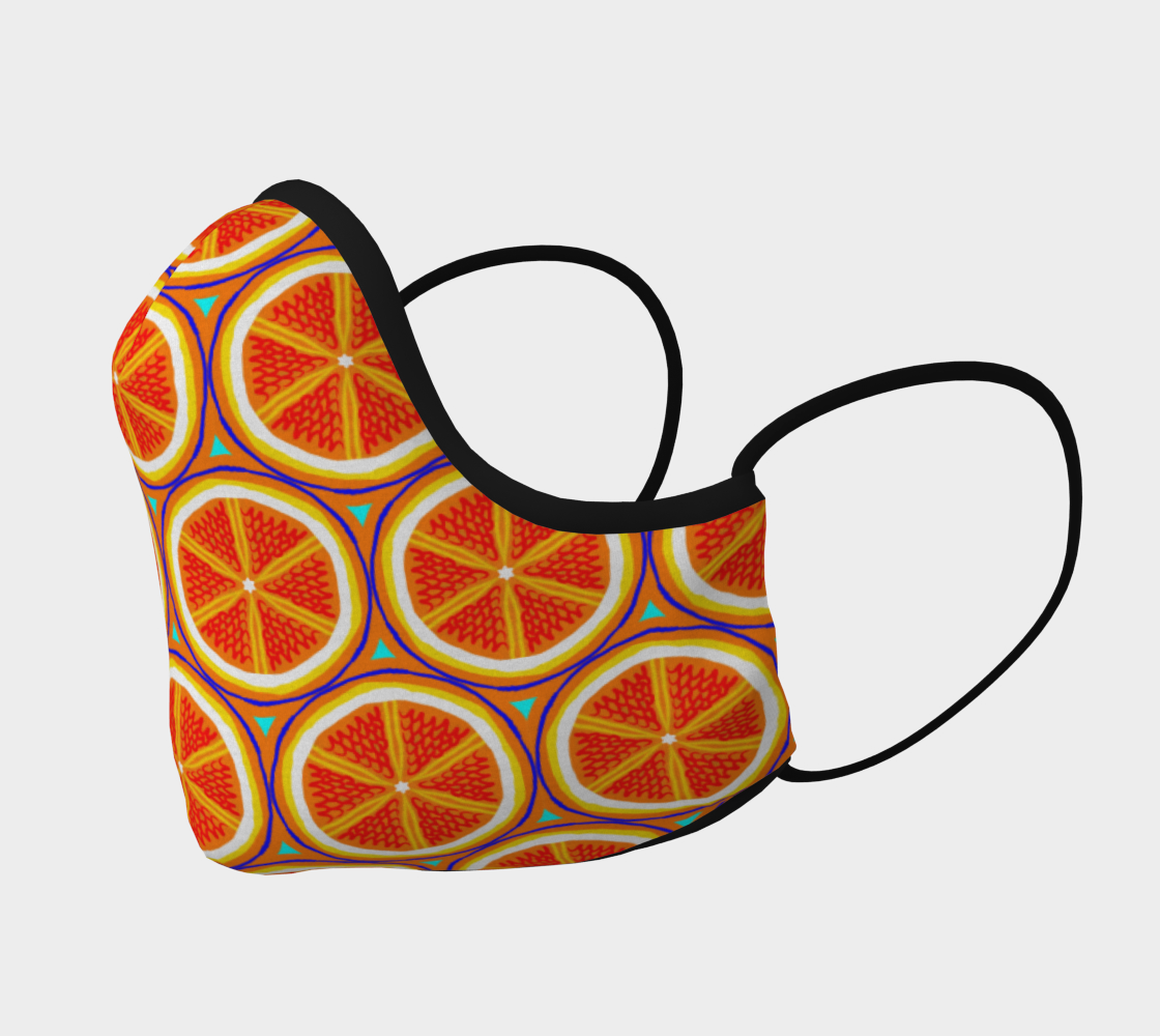 Bright Citrus Orange Slice Pattern preview #2
