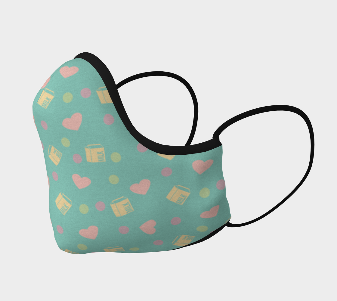 Aperçu de teal milk hearts #2