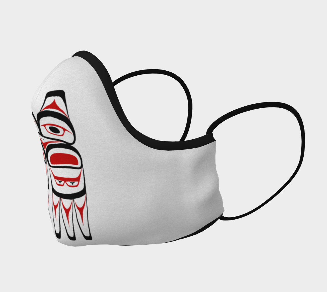 Tlingit Formline Northwest Art Facemask With Raven Inside preview #2