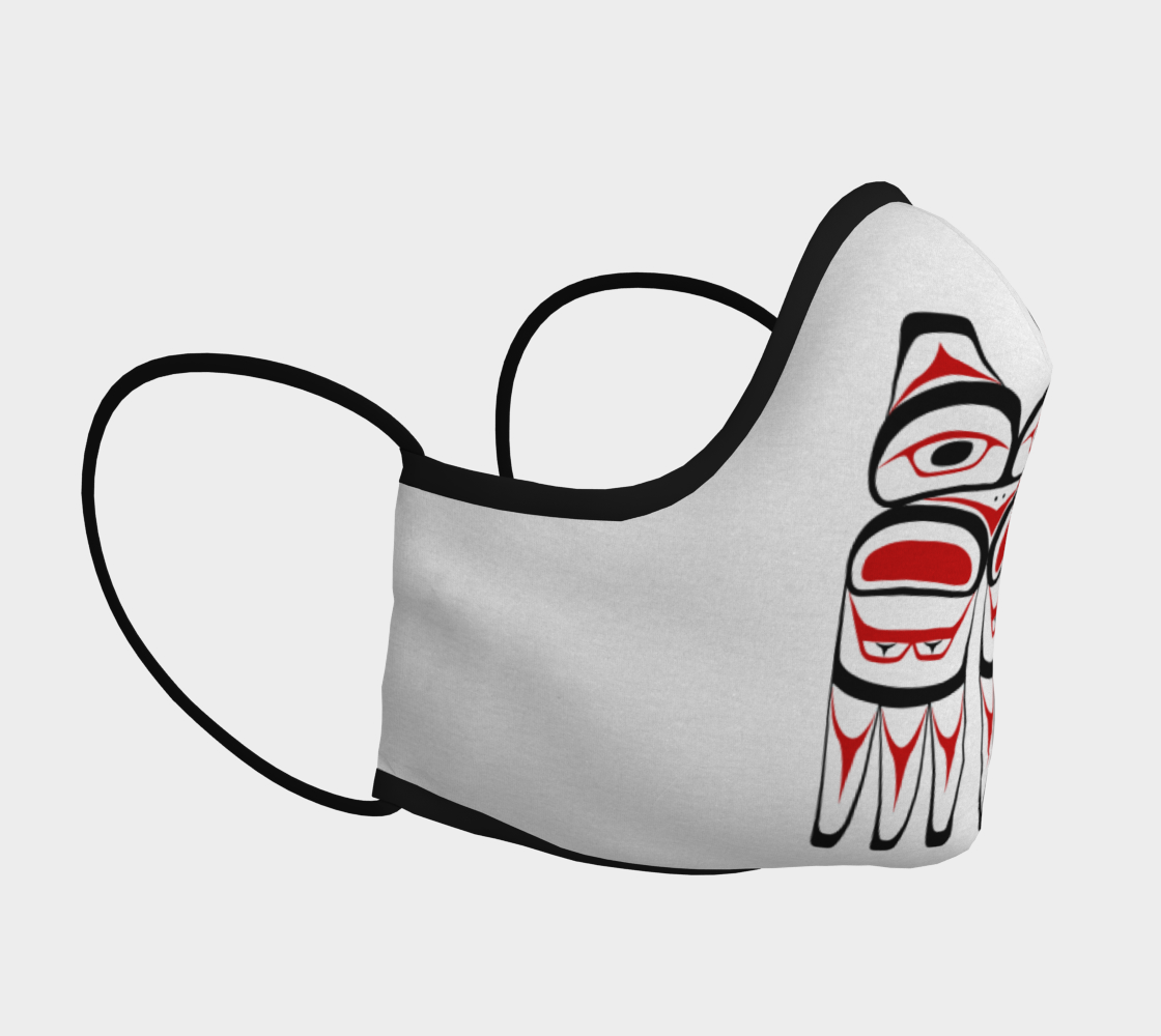 Tlingit Formline Northwest Art Facemask With Raven Inside preview #3