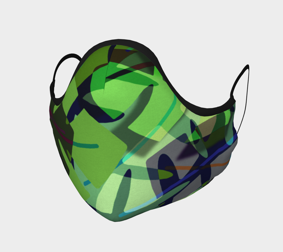 Aperçu 3D de Jungle Camo Face Mask