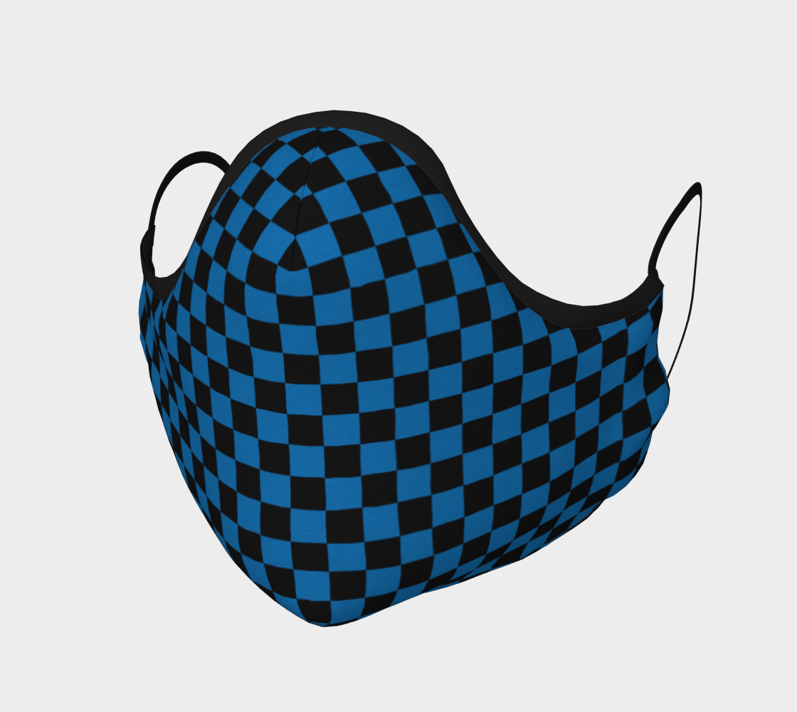 Black and Blue Checkerboard Squares preview