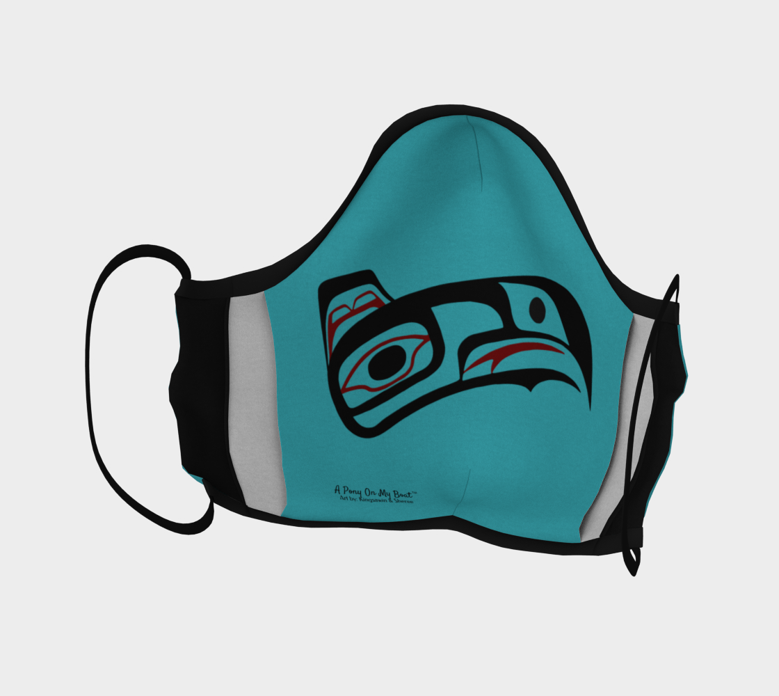 Northwest Art Tlingit Eagle Raven Facemask - Eagle on Reverse Side preview #4