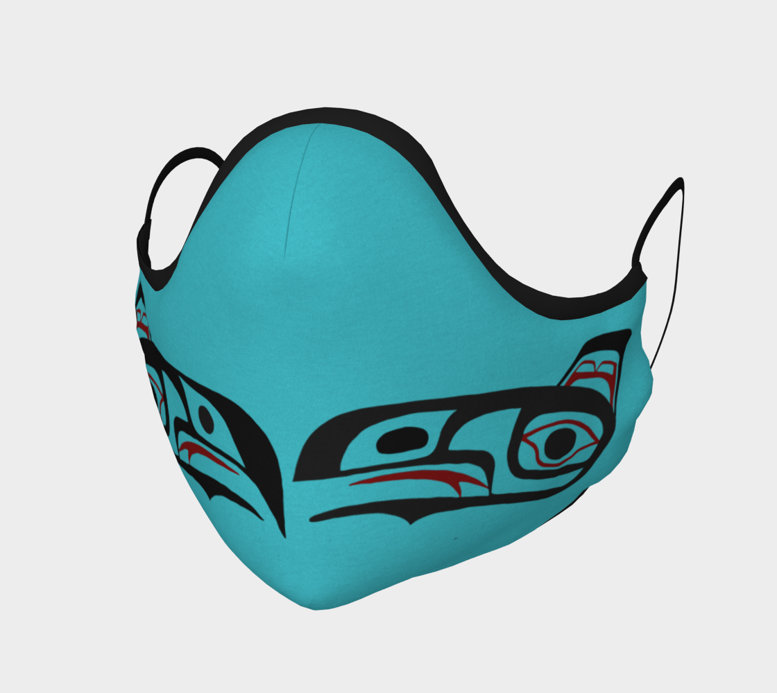 Northwest Art Tlingit Eagle Raven Facemask - Eagle on Reverse Side preview