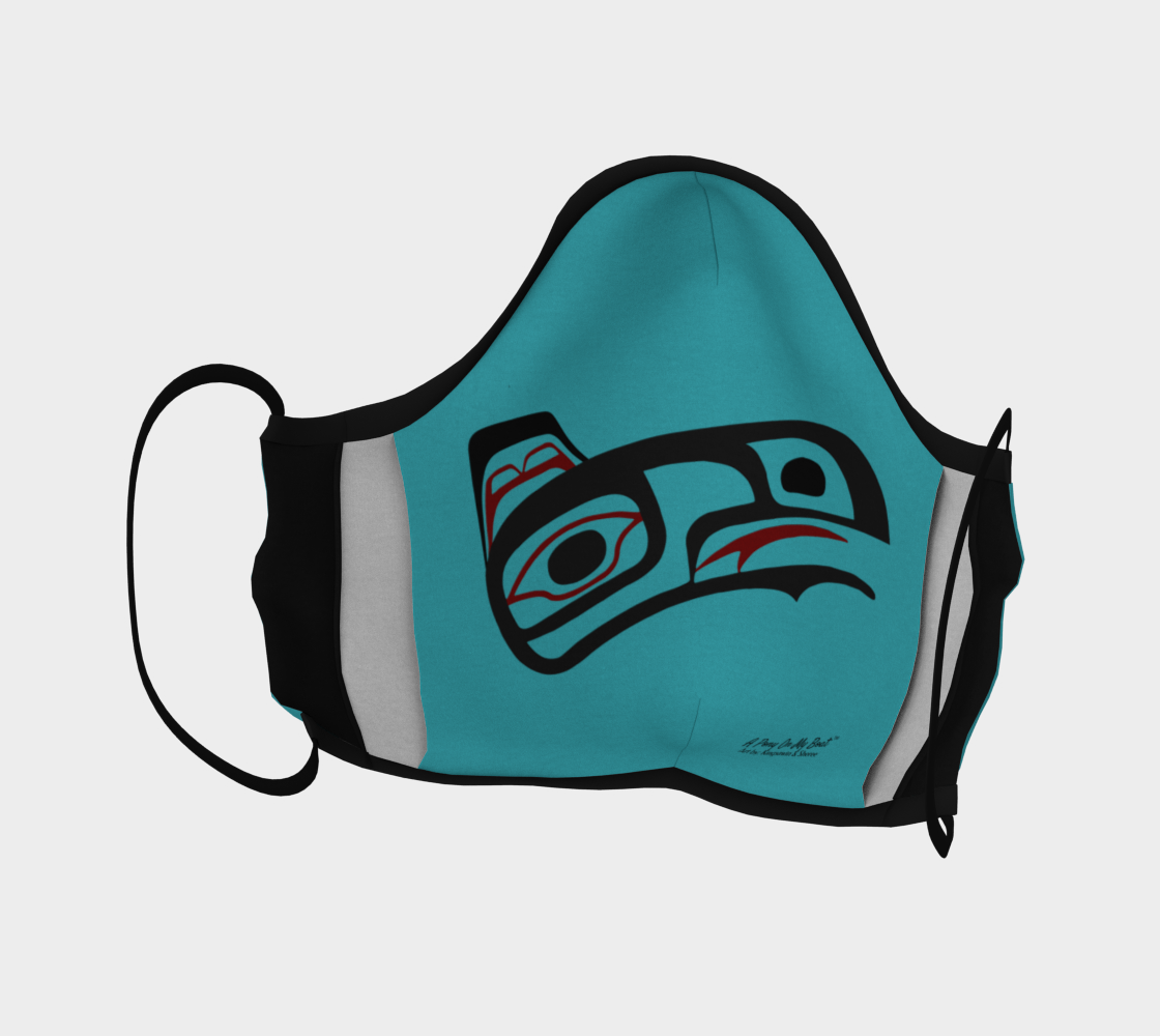 Northwest Art Tlingit Eagle Raven Facemask - Raven on Reverse Side 2 preview #4
