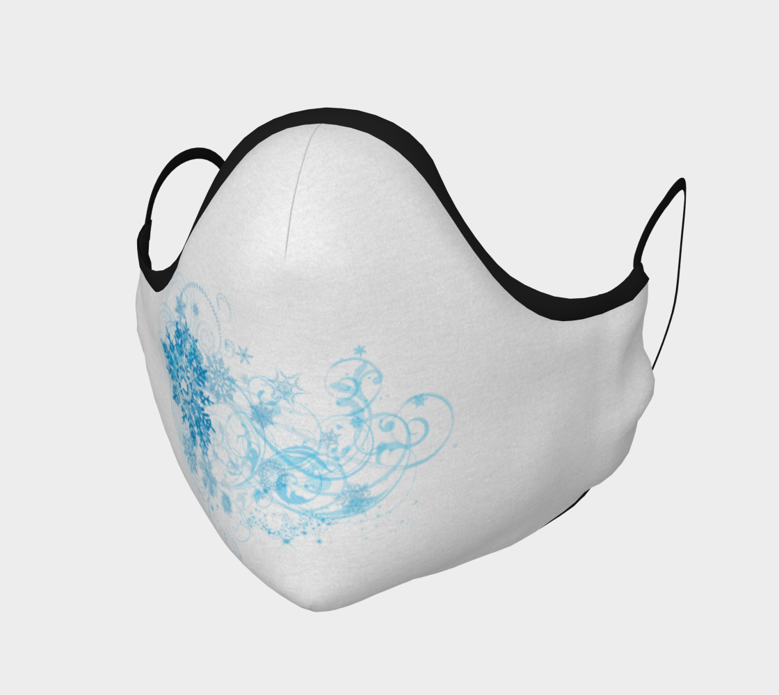 Snowflake Swirl on White preview