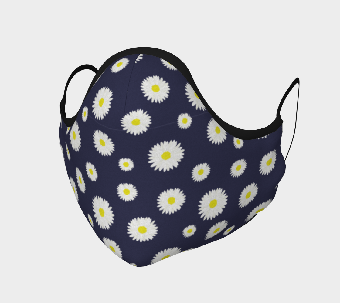 Daisy, Daisy Face Covering - Navy preview