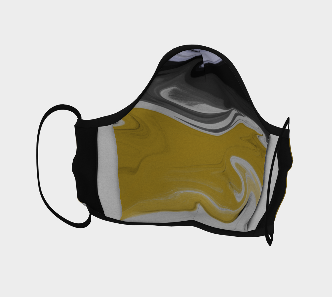 Liquid Black Gold Face Covering preview #4