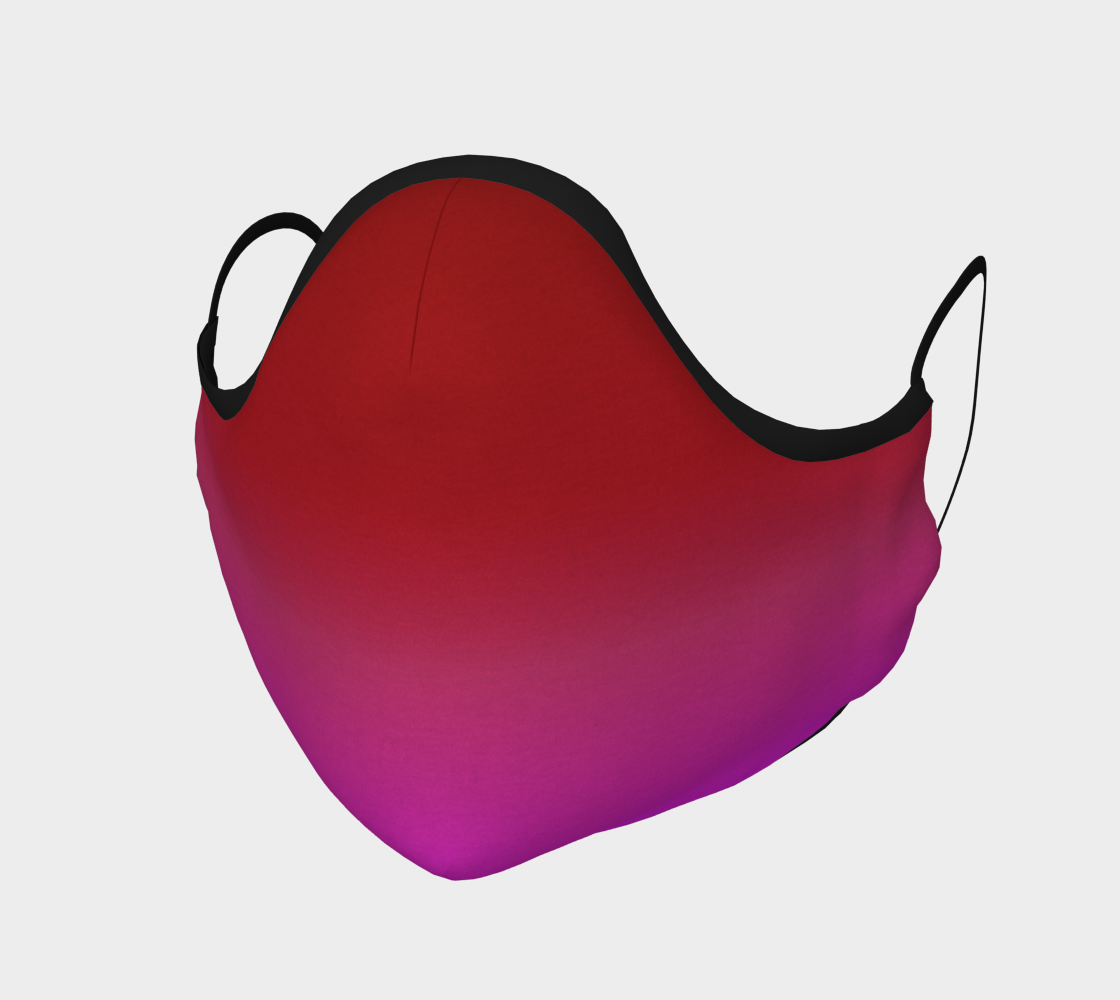 Aperçu de Red to Purple Blend Face Mask, AWSM