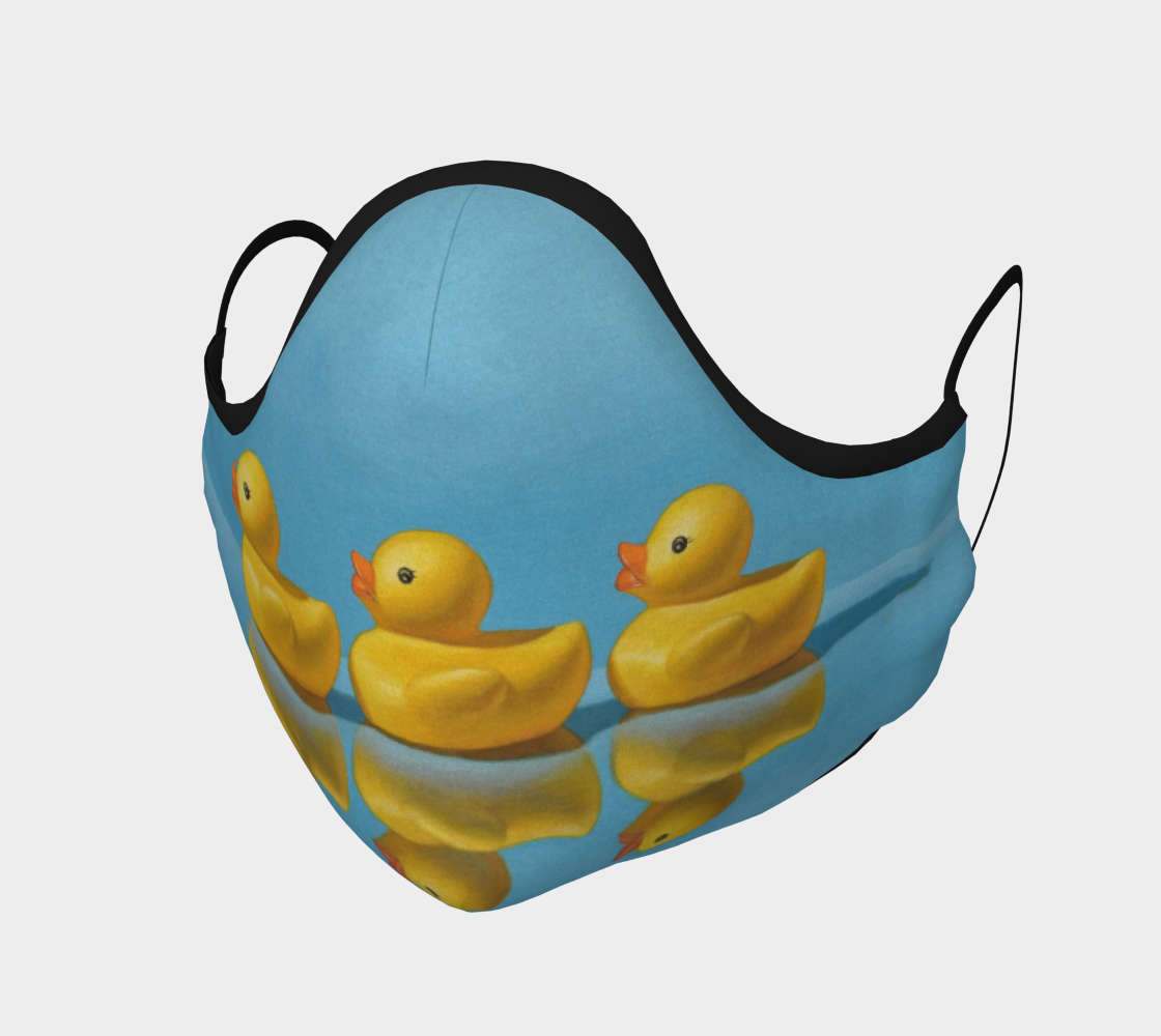 Ducks in a Row (Detail) Face Mask 3D preview