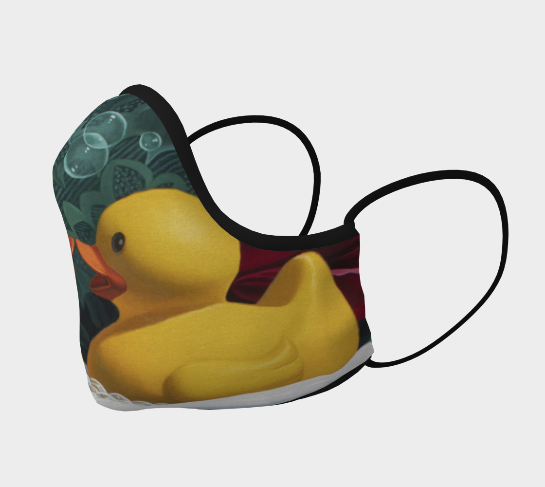 Love Birds (Green) Face Mask preview #2