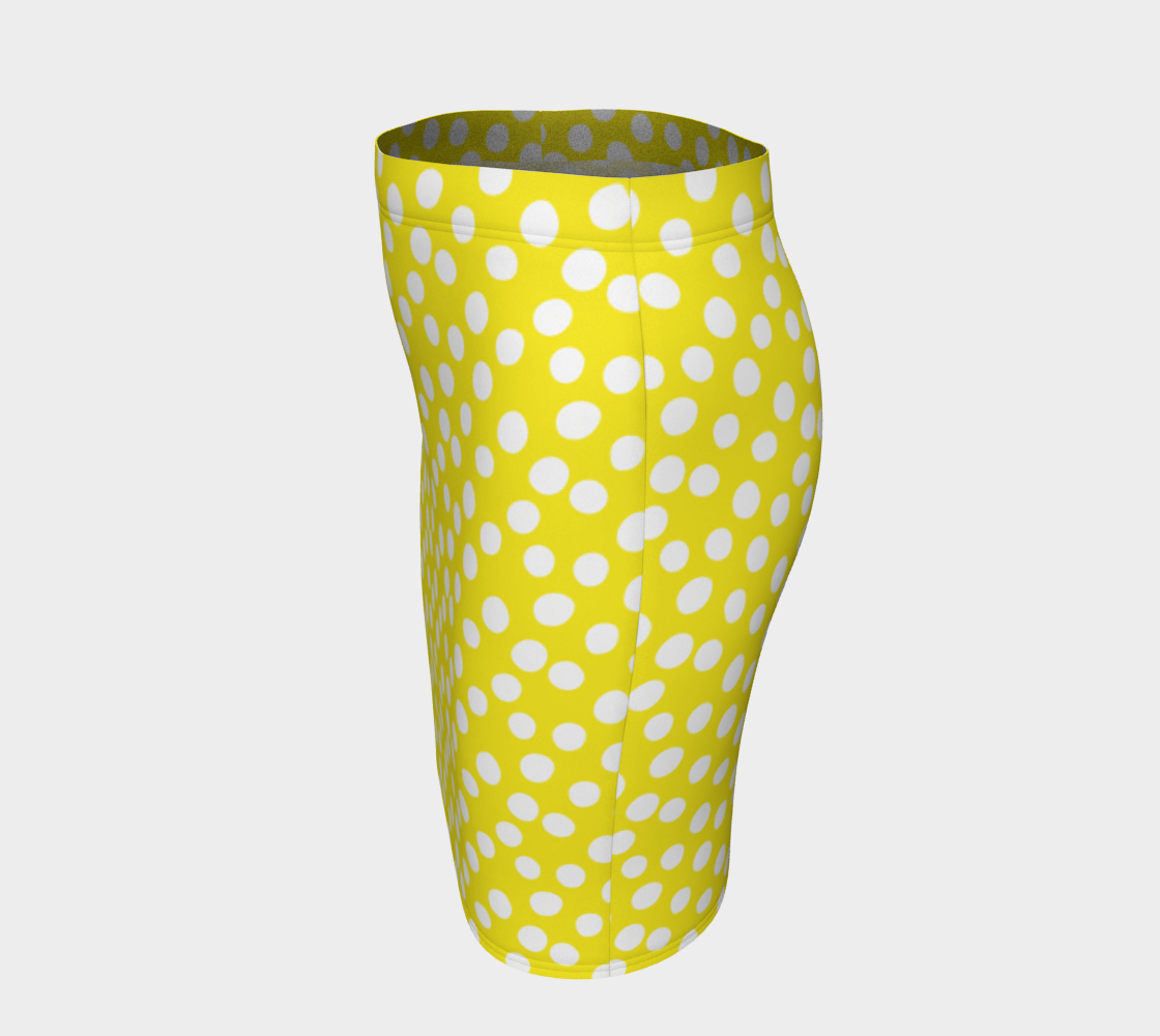 Aperçu de All About the Dots Fitted Skirt - Yellow #2