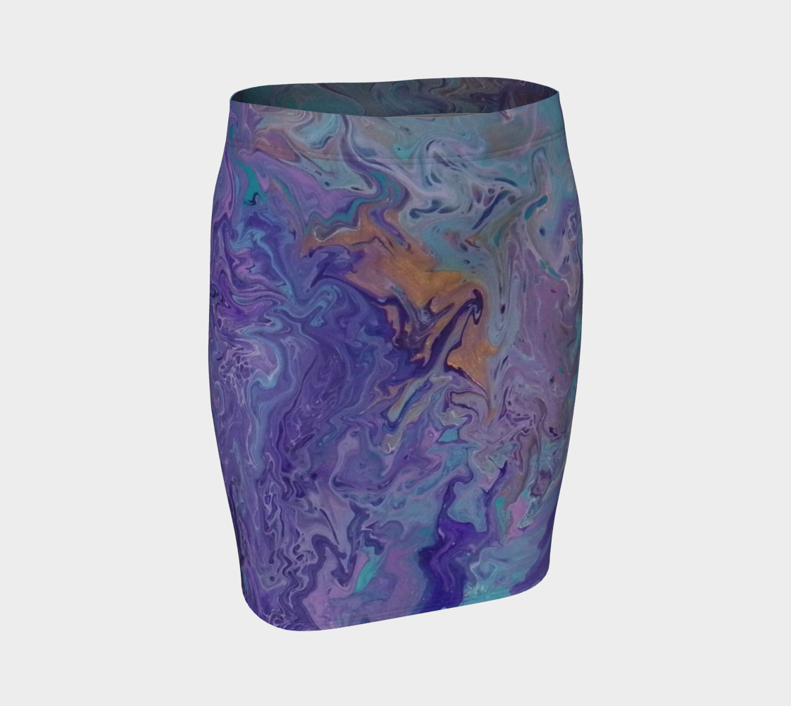Aperçu de Lilac Ocean II Fitted Skirt