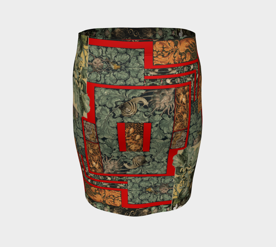 Victorian Vegetables Fitted Skirt preview #4