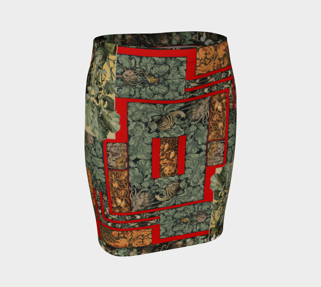 Victorian Vegetables Fitted Skirt preview #1