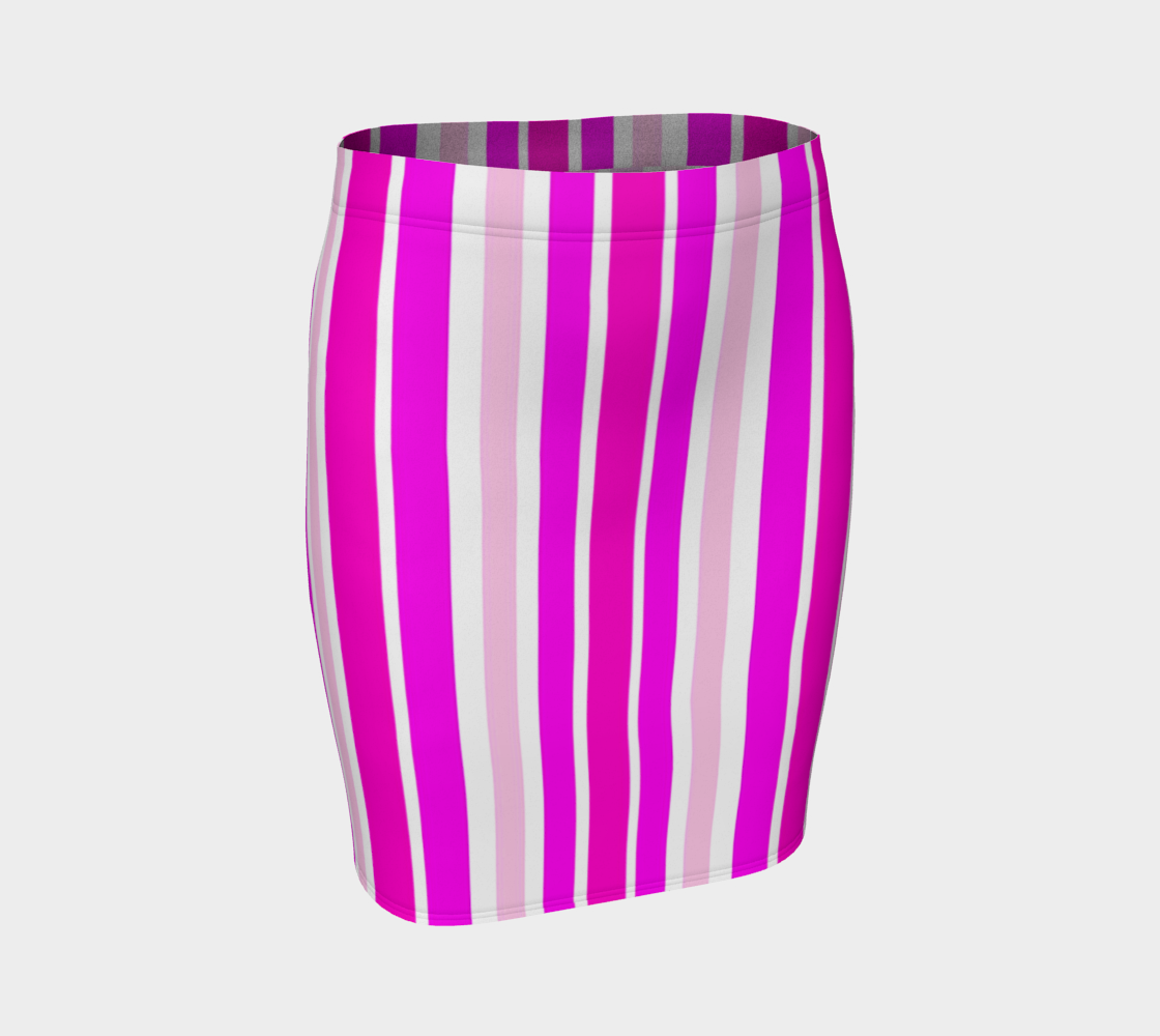 Summer Pink Stripes Vertical  3D preview