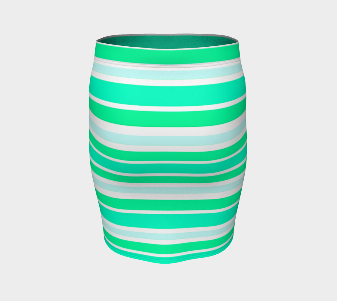 Summer Green Stripes Horizontal preview #4
