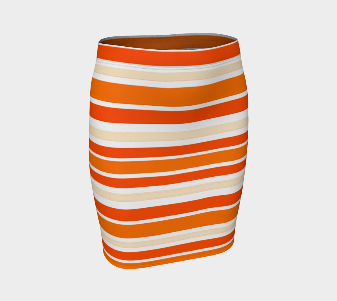 Summer Orange Stripes Horizontal 3D preview