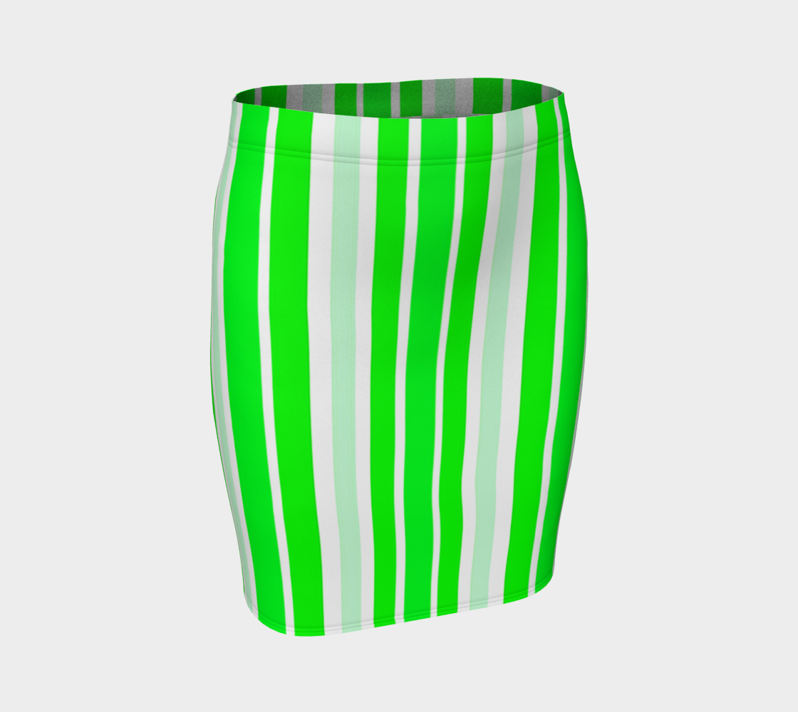 Neon Green Stripes Vertical 3D preview