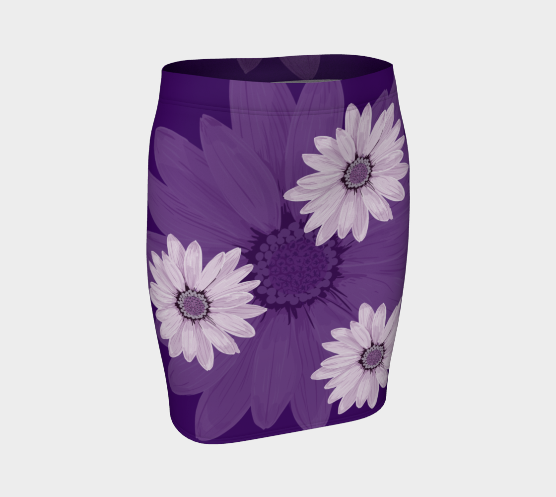 Purple Daisy Fitted Skirt preview