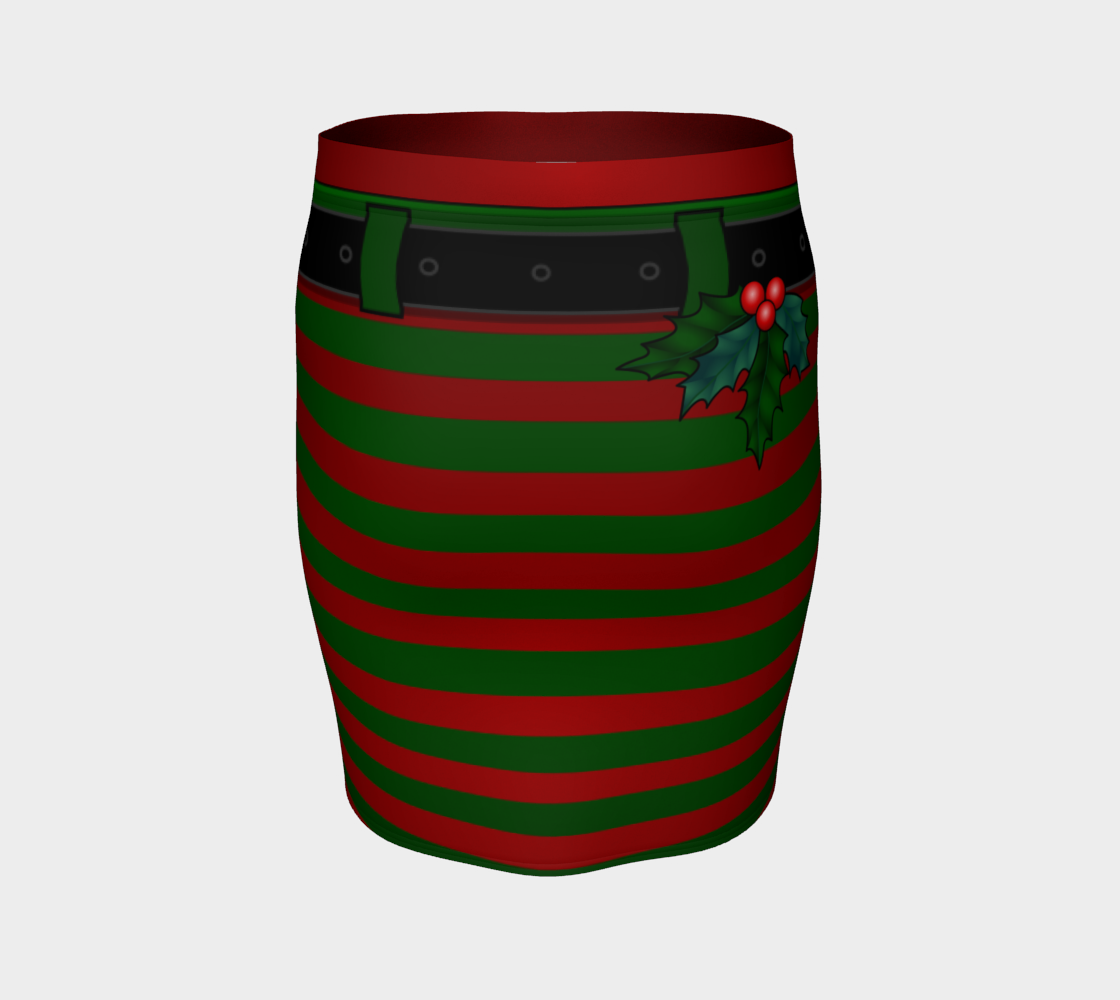 Elf Costume Skirt Christmas Elf Skirts Fitted preview #4