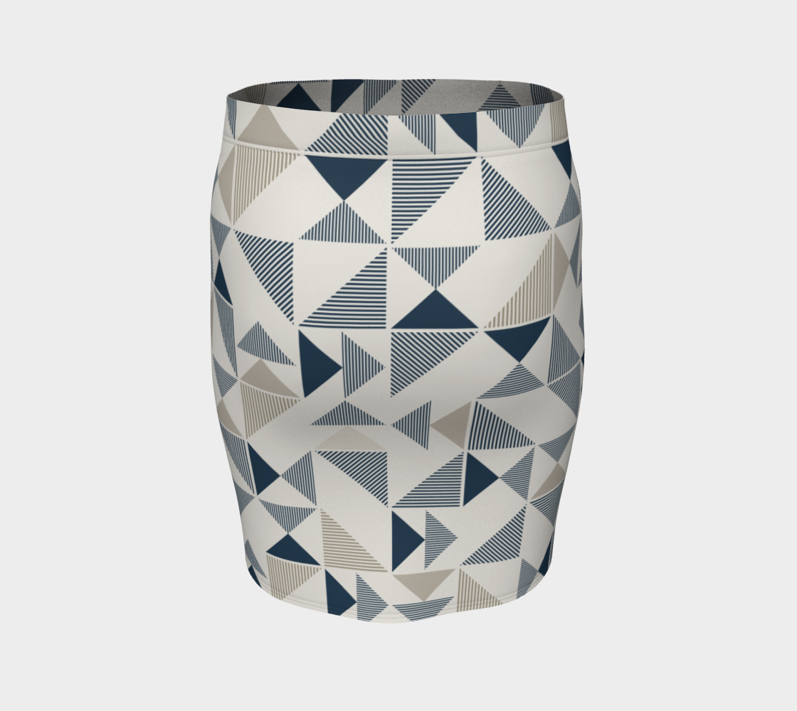 Blue And Beige Abstract Triangles preview #4