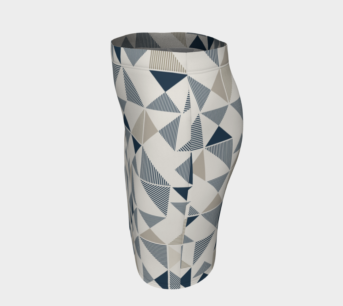 Blue And Beige Abstract Triangles preview #2