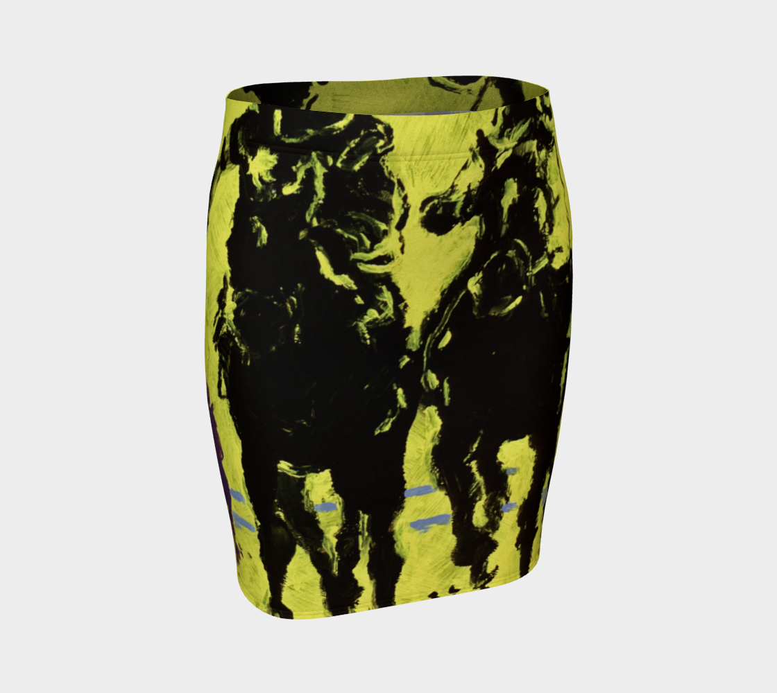 Photo Finish Race-Day Fitted Skirt 3D preview