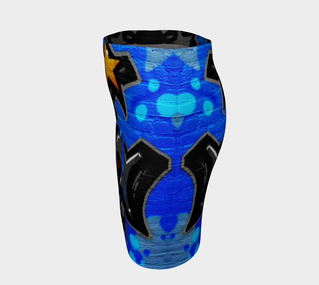 Graffiti 3 Fitted Skirt preview #2