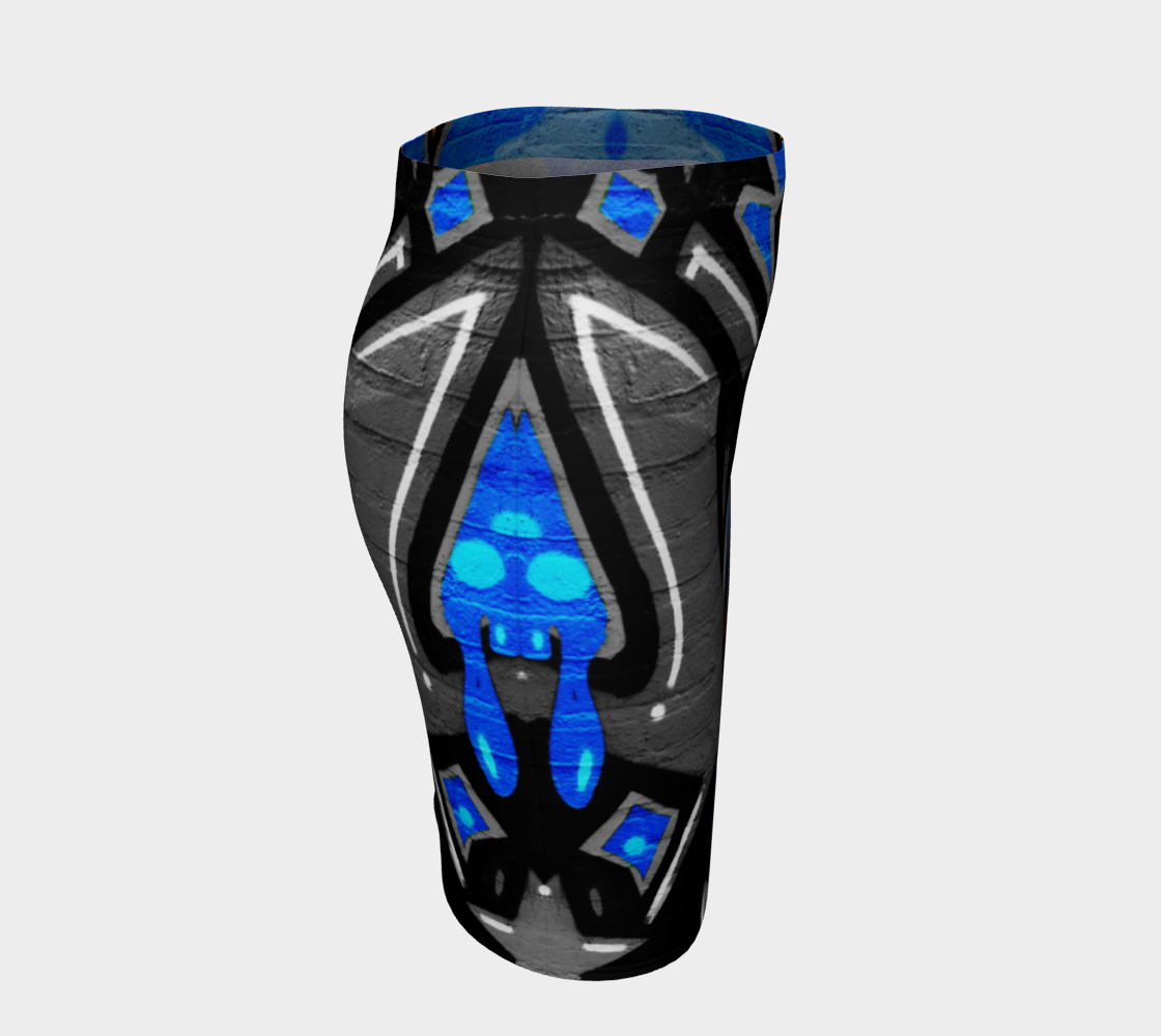 Graffiti 3 Fitted Skirt preview #3