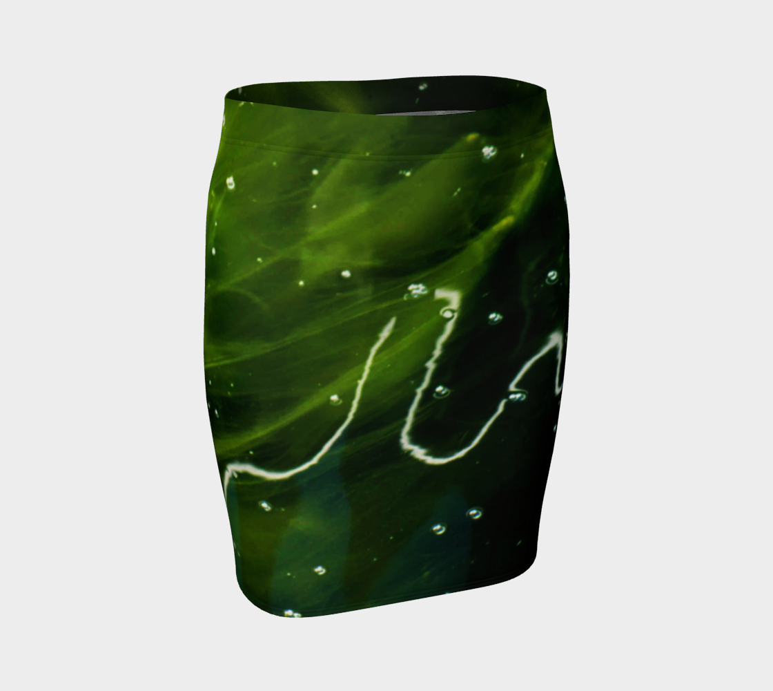 Green Algae and Water Fitted Skirt preview