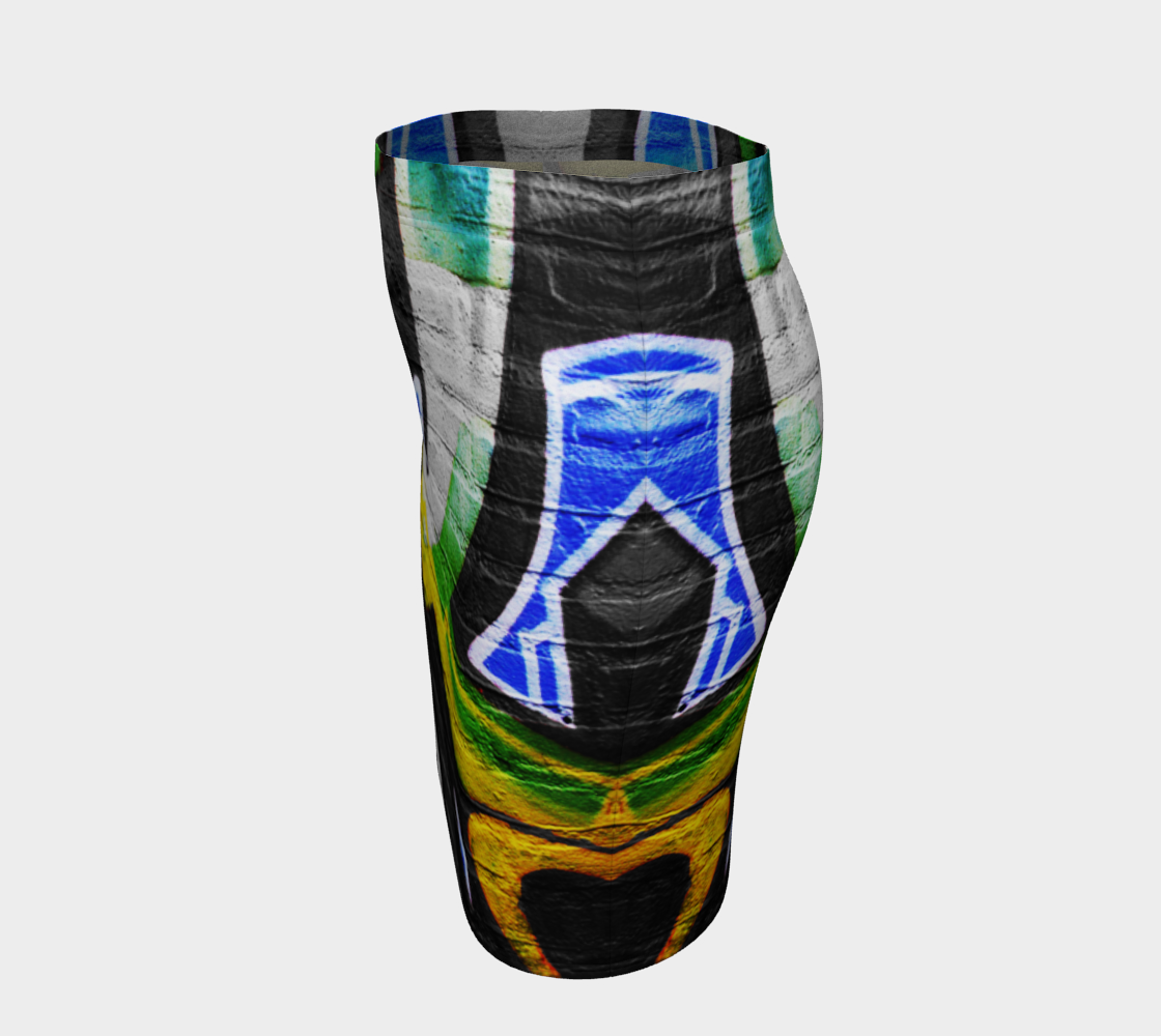 Graffiti 6 Fitted Skirt preview #2