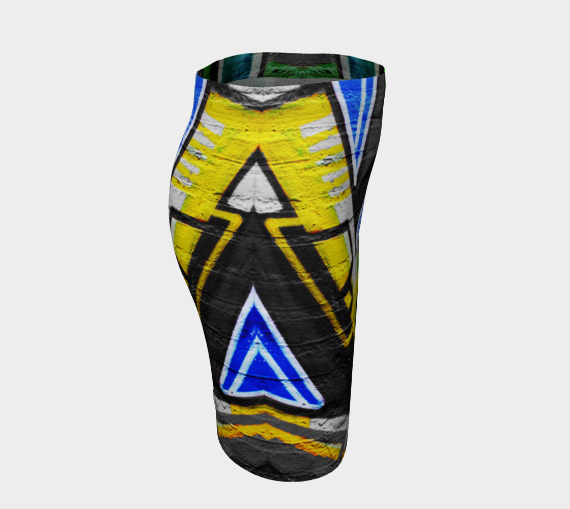 Graffiti 6 Fitted Skirt preview #3