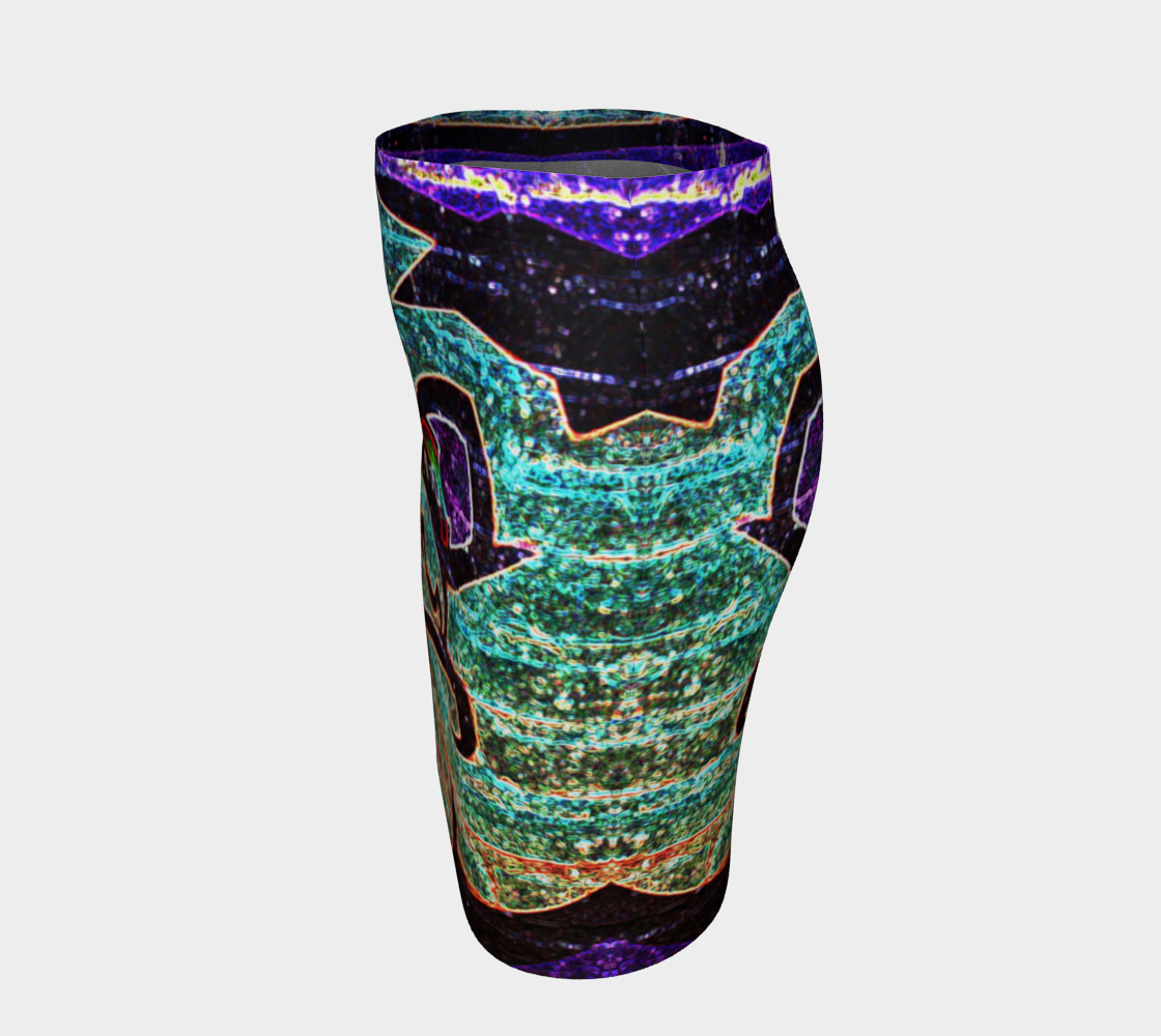 Graffiti 7 Fitted Skirt preview #2