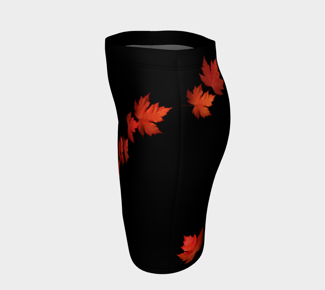 Canada Autumn Maple Leaf Skirt Fitted preview #2