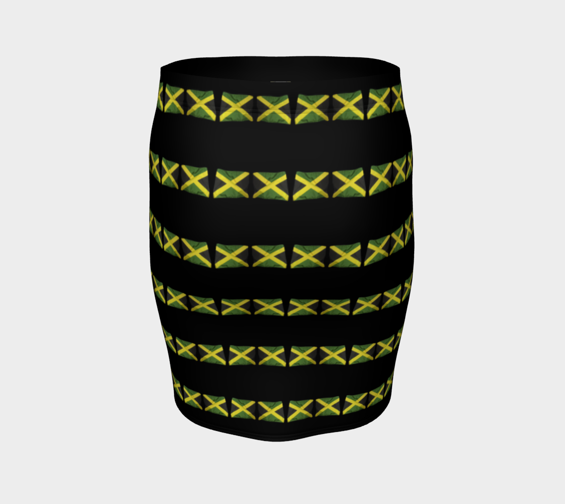 Jamaican Flags Stripe Mini Skirt preview #4