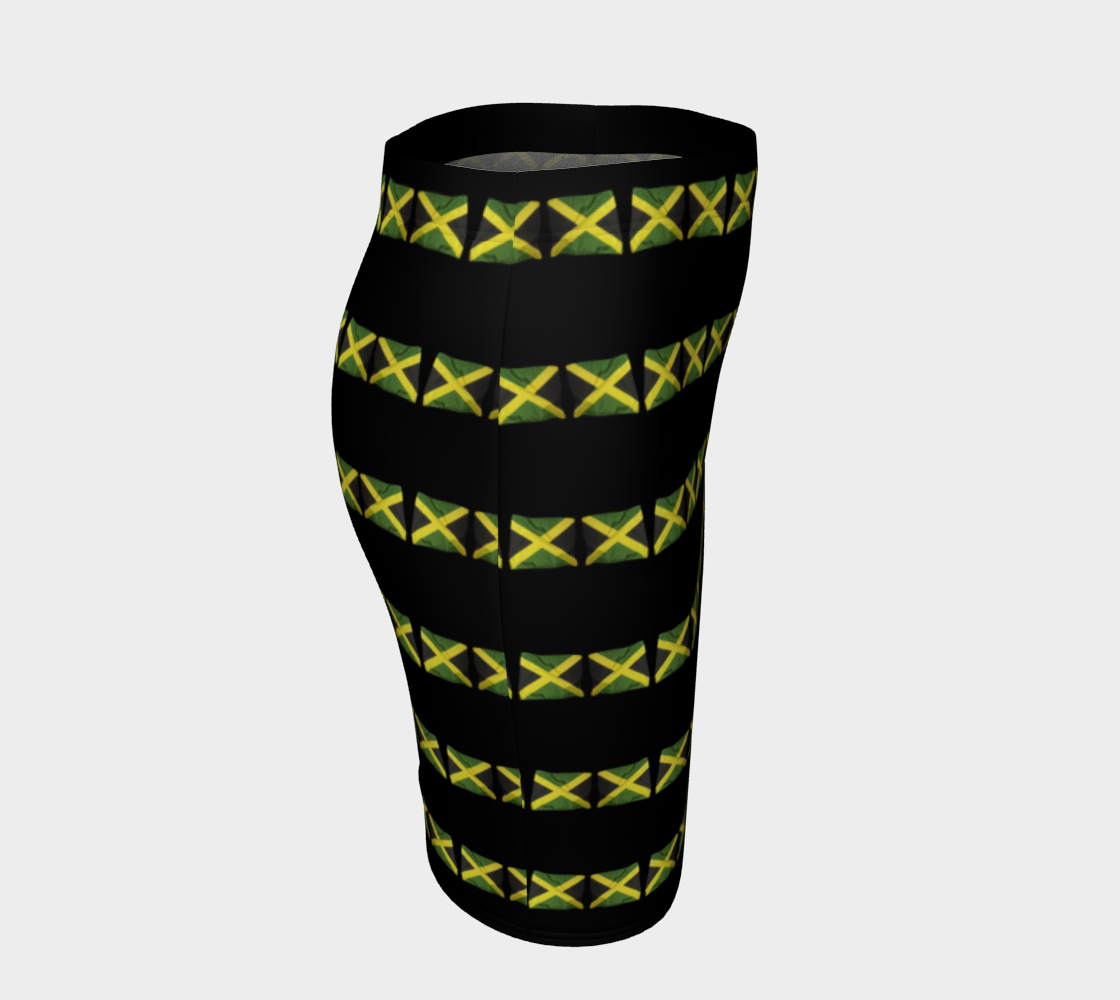 Jamaican Flags Stripe Mini Skirt preview #3