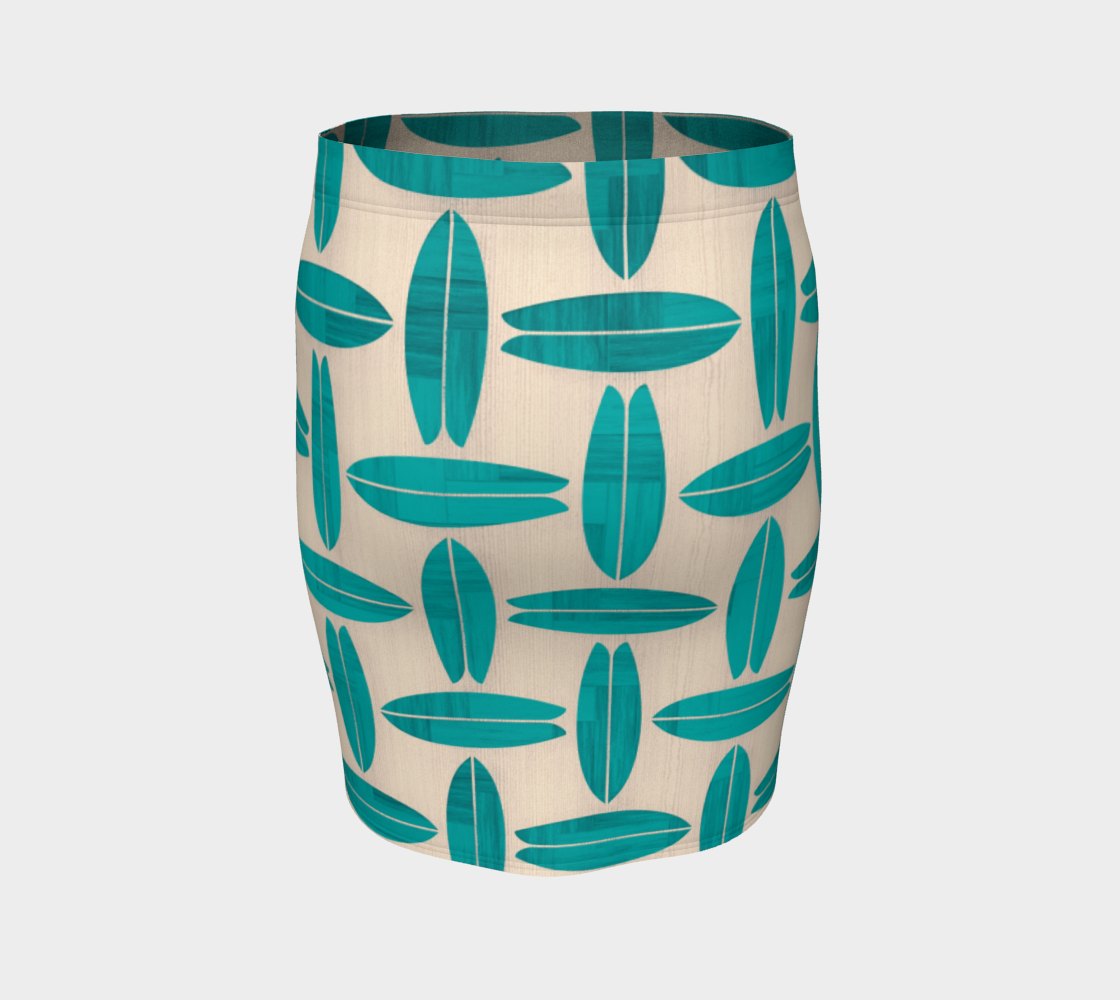 Aperçu de Teal Surfboard Pattern #4