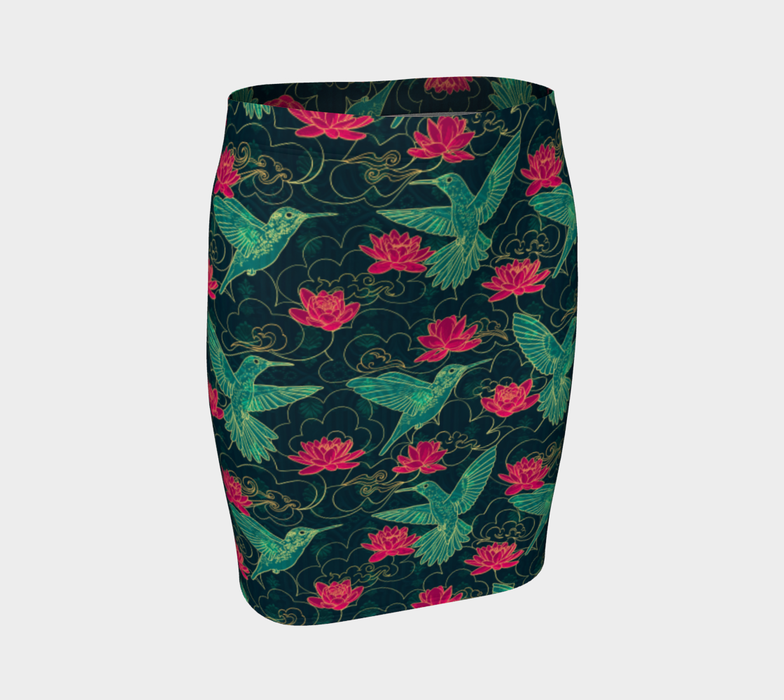 Hummingbirds Fit Skirt  preview
