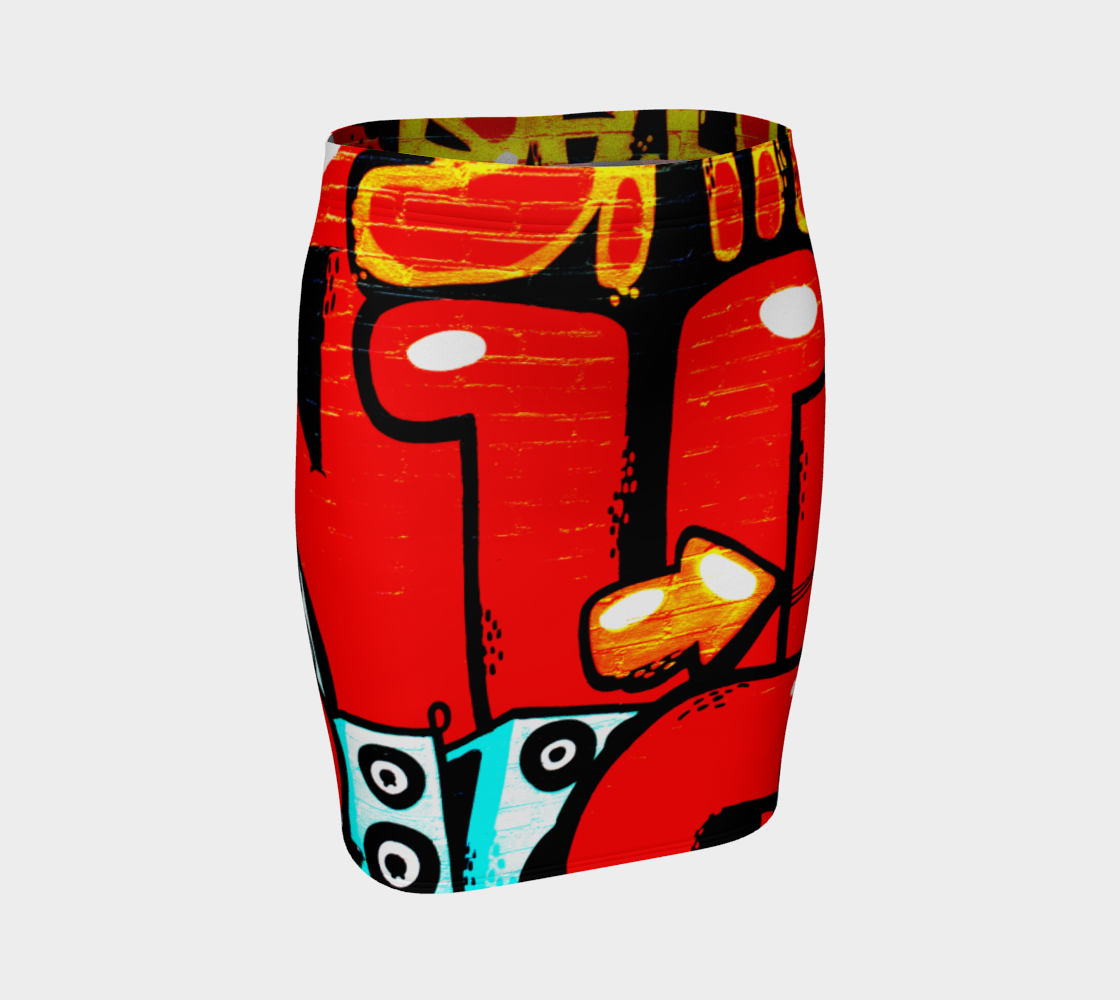 Graffiti 19 Fitted Skirt preview