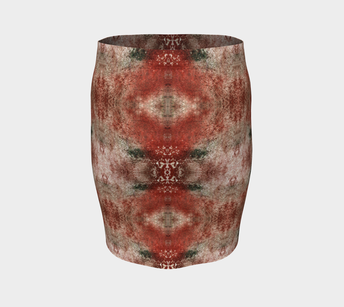 Red Texture Painted Damask preview #4