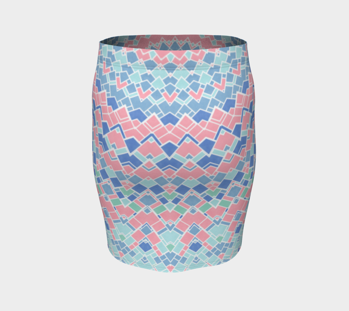 Groovy Boho Pastel Mondrian Mandala preview #4