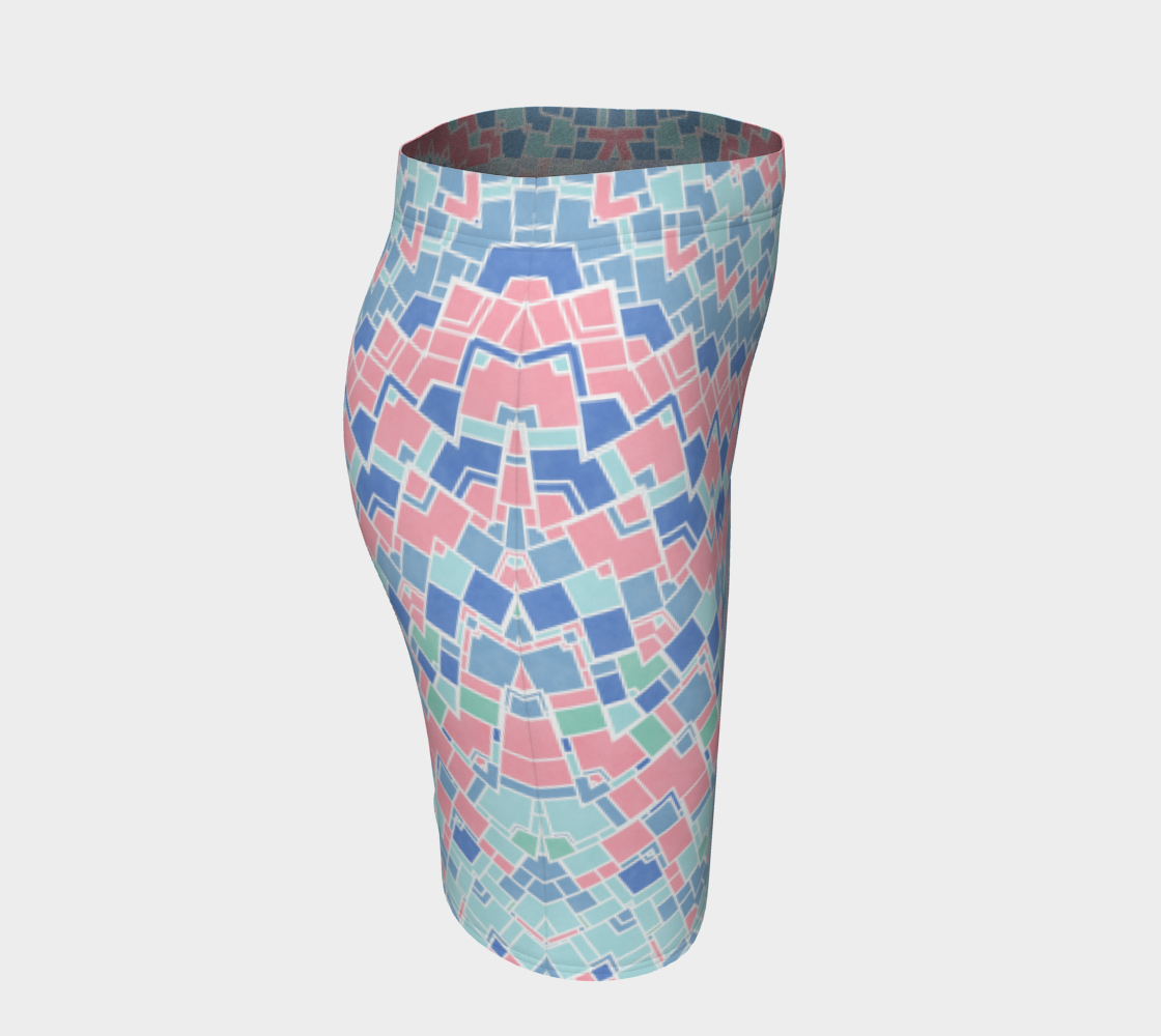 Groovy Boho Pastel Mondrian Mandala preview #3