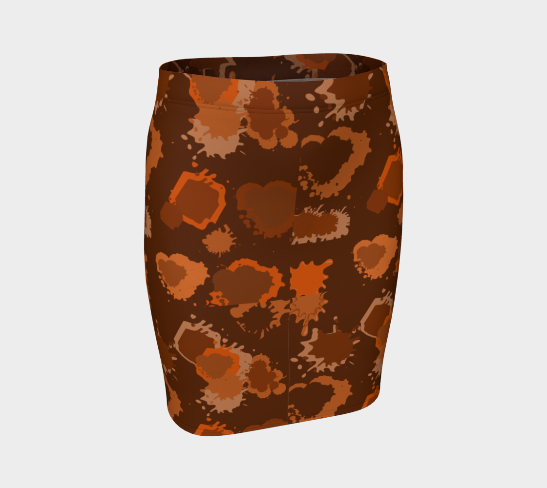 Modern Cow Dark Fitted Skirt preview