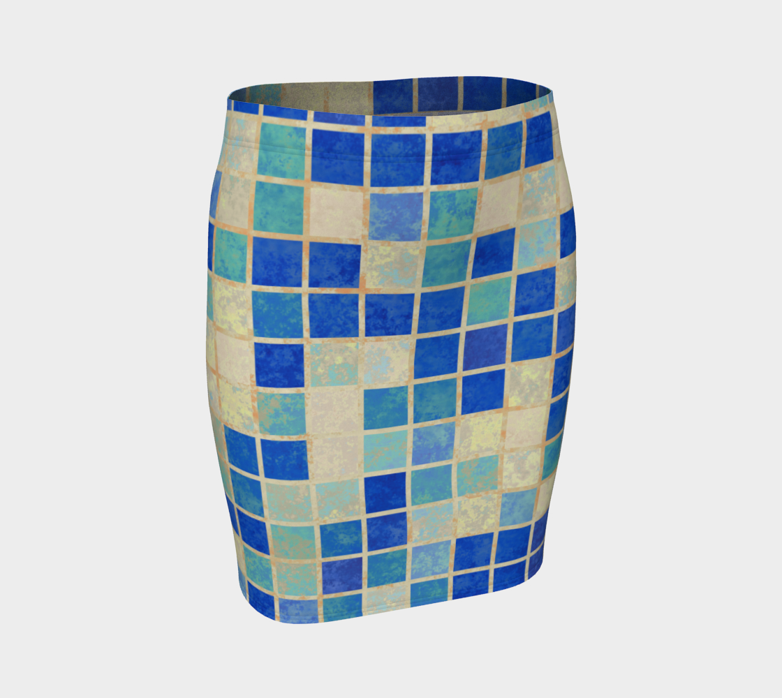 Aperçu 3D de Textured Blue Tiles