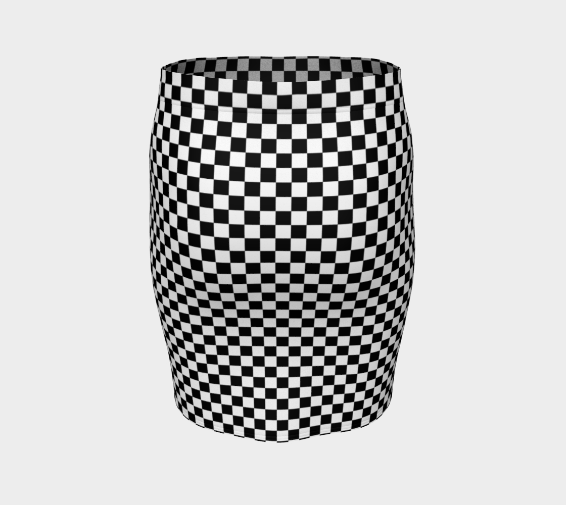 Black and White Square Checkerboard preview #4
