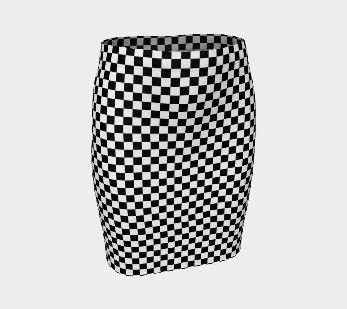 Black and White Square Checkerboard preview #1