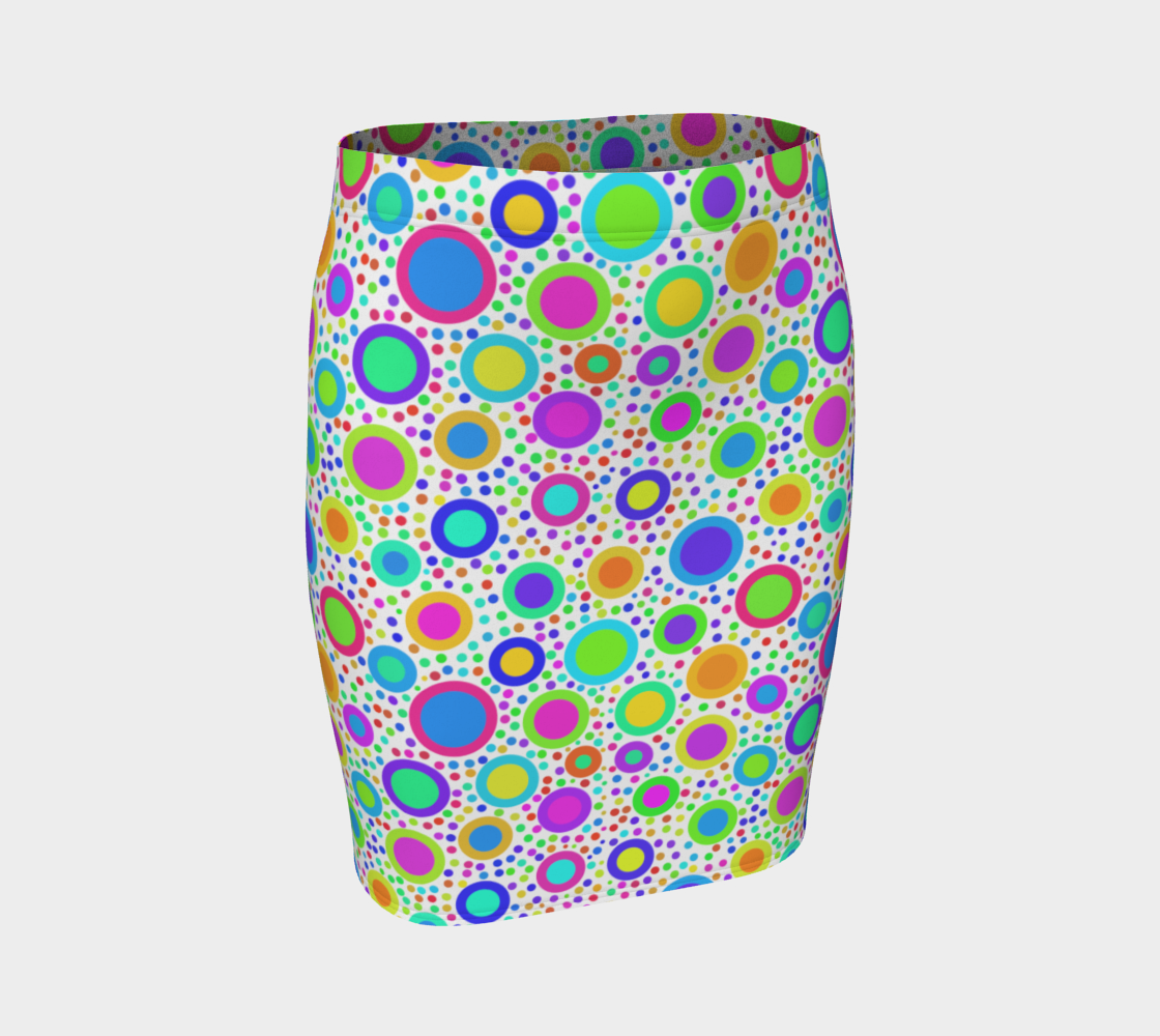 Crazy Dots Fitted Skirt preview