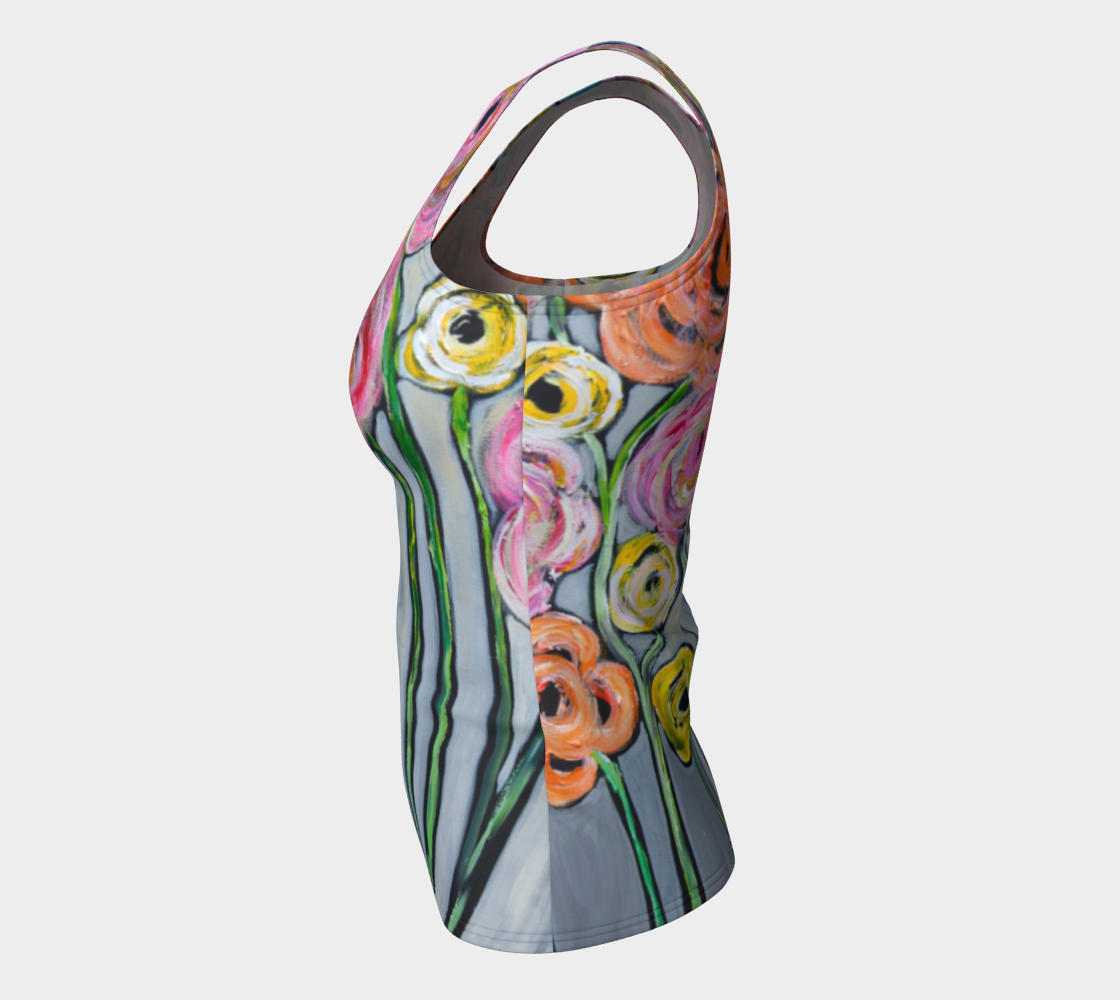 Bloom where you are planted best fitted tank top preview #7